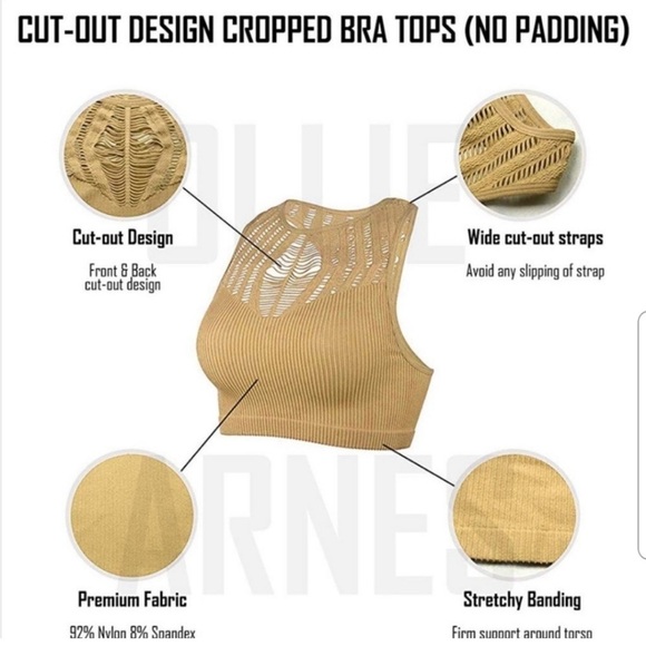 Itzon - Burgundy Cutout Crop Top - Sz. L - Picture 7 of 7